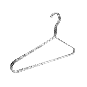 Perchas <span class=keywords><strong>de</strong></span> Alambre Metálico Trenzado Económicas <span class=keywords><strong>de</strong></span> Fábrica con Acabado en Oro Rosa y Cromo, Perchas Resistentes Antideslizantes para Ropa - Product Image 2