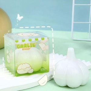 <b>Creative</b> Garlic-shaped Eraser for Kids Writing Correction Supplies Six-piece Office Erasers Suitable for Schools and Children - Product Image 4