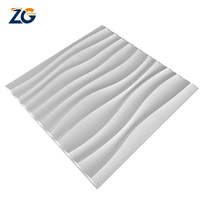 ZGSTONE 500*500MM taille Design moderne décoratif 3D Pvc papier peint diamant étanche 3D panneau mural pour l'intérieur de la maison