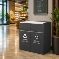 Étagères de supermarché en métal robustes à double compartiment 2-en-1 avec revêtement en poudre époxy pour une utilisation en intérieur, bureaux, cuisines