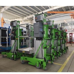 סין מכירה חמה 4-14 מ 'סולם חשמלי סולם אנכי מתלים הידראולי נייד סולם סגסוגת אלומיניום לייזר - Product Image 4