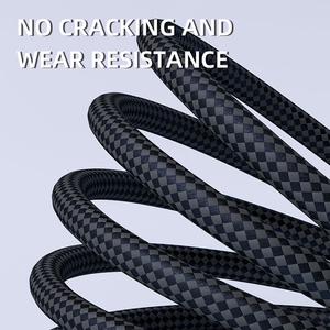 Cáp dữ liệu bện dạ quang 3A 27W 60W 100W 1m Cáp sạc nhanh cho Huawei/Samsung/Xiaomi/điện thoại - Product Image 3