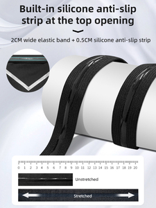 Protège-tibias de compression confortables en néoprène pour jeunes, avec fermeture à boucle réglable, pour le basketball, le football et la course en extérieur - Product Image 3