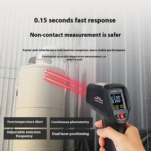 CEM DT-833c Industrial 650 ℃   Termômetro Infravermelho de Alta Precisão em Material ABS para Cozinha, Pistola de Temperatura para Óleo e Água para Uso Doméstico OEM - Product Image 4