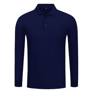 定制刺绣男式长袖翻领马球t恤大印花图案公司工作服高尔夫长袖马球t恤 - Product Image 3