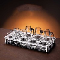 Bar boîtes de nuit support personnalisé balle comptoir verre à vin porte-gobelet Glorifiers verre à liqueur servant présentoir