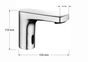 Robinet de salle de bain sans contact pas cher Commercial Auto Motion Sensor Lavabo Robinet Batterie et Plug In Alimenté Chaud Froid Mélangeur Contrôle - Product Image 4