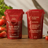 Fabricant de sachets personnalisés en PET AL PE pour jus de fruits et purées, emballage souple haute barrière, fabrication OEM, contrôle qualité, pochette liquide en aluminium