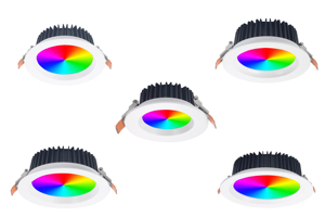 RGB Spotlight 6 inch 30 Wát màu thay đổi độ sáng DMX512 tuya Wifi app điều khiển trong nhà trang trí Led Downlight - Product Image 2