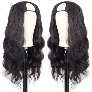 U Deel Pruik Menselijk Haar Braziliaanse Body Wave Volledige Machine Gemaakt U-vormige Pruik 150 Dichtheid Remy Lijmloze Menselijk Haar pruiken Voor Vrouwen