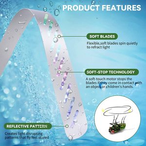 Sjz Top Bán Mềm Lưỡi Xoay Bay Điều Khiển Fan Trong Nhà & Ngoài Trời Table-Fly-Fan ABS Chất Liệu Nguồn Điện Pin Điện - Product Image 2