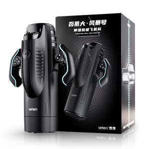 Gran oferta <span class=keywords><strong>Leten</strong></span> <span class=keywords><strong>masturbador</strong></span> masculino Bermuda Storm juguete sexual para adultos succión telescópica función de sonido TPE Vagina masturbación femenina - Product Image 2