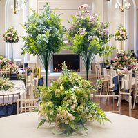 Bouquets de Gypsophile Artificielle Effet Naturel et Hortensias Blancs pour Centres de Table de Mariage et Arrangements Floraux de Remise de Diplôme
