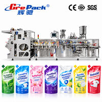 Machine de remplissage et de scellage automatique pour sachets Doypack, machine d'emballage de détergent