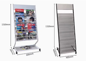 Libro personalizado de exhibición de metal/Revista piso/estante de exhibición - Product Image 2