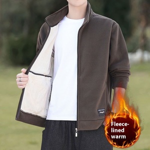<span class=keywords><strong>Veste</strong></span> en micro-polaire pour homme de haute qualité avec fermeture éclair Logo Vêtements pour l'extérieur Tissu technologique Vêtements d'hiver <span class=keywords><strong>Veste</strong></span> pour homme - Product Image 2