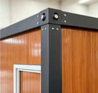 Conteneur de magasin pliable en acier, étanche, à installation rapide pour kiosque de café, poste de garde, bureau