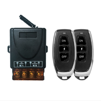 Commutateur de télécommande DC 12V 30A relais sans fil 433Mhz émetteur à distance récepteur interrupteur de verrouillage longue portée pour portes électriques