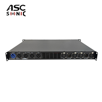 Amplificateur audio professionnel ASCSONIC SD5004S 4 canaux 4x900W 1U en métal léger avec garantie de 2 ans pour les salles de spectacle