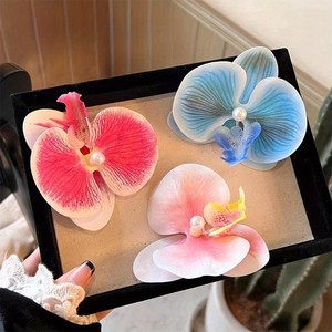 Épingles à cheveux Phalaenopsis <span class=keywords><strong>de</strong></span> luxe, pinces florales pour mariages en destination, fêtes hawaïennes, bijoux <span class=keywords><strong>de</strong></span> cheveux Luau - Product Image 6