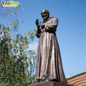 YOUFINE屋外カスタムサイズ宗教教会真鍮銅ブロンズ聖父パドレピオ像 - Product Image 6