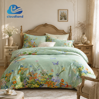 Parure de lit en coton égyptien 400TC de luxe, douce et soyeuse, imprimée, écologique, toutes saisons, certifiée OEKO-TEX et audituée BSCI, Cloudland