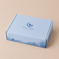 Boîte d'expédition personnalisée avec logo imprimé, inserts antichoc, certifiée FSC, en carton ondulé E-flute, écologique, pour l'e-commerce