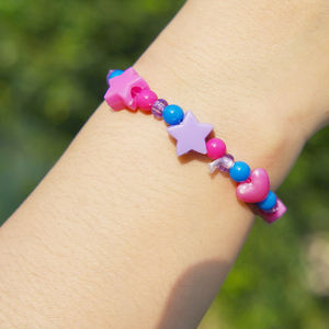 Kit de Pulsera de Cuentas de Estrella de Amor Morada Hermosa <span class=keywords><strong>y</strong></span> Linda Personalizada de la Marca WingArt - Product Image 5