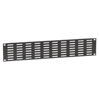 Panel Rak 1U 19 inci dengan Mur & Baut Berventilasi, Colokan Pulse Audio Peralatan Studio Panel Rak Berventilasi Horizontal Lapisan Bubuk Hitam