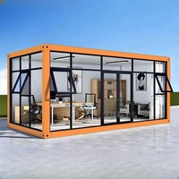 Maisons préfabriquées de luxe modernes sont des maisons conteneurs de 5,8 m et 11,8 m, adaptées à une utilisation dans les bureaux, les cuisines ou les appartements