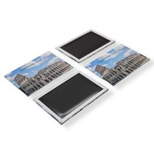 Aimants de réfrigérateur personnalisés en étain pour la publicité des menus des restaurants, aimants métalliques pour la publicité sur les réfrigérateurs - Product Image 1