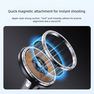 Support magnétique anti-vibration pour le cou avec rotation à 360° °   Bras rotatif, conception ergonomique en silicone souple, pour l'enregistrement en vue à la première personne (POV) - Product Image 5