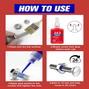 กาวล็อคเกลียวชนิดน้ำ ความแข็งแรงสูง 50 มล. สำหรับงานอุตสาหกรรม กาวชนิดไม่ใช้ออกซิเจน - Product Image 1