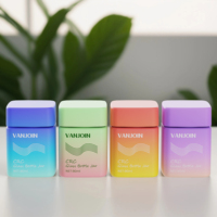 Cube carré de givre imprimé personnalisé bocal en verre à l'épreuve des enfants bouteille d'emballage de capsule de supplément mat de luxe avec couvercle à l'épreuve des enfants