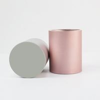 Porte-stylo rond en aluminium, organisateur de bureau, 10x8cm, 310g, argent/noir/rose, marque OEM, CN