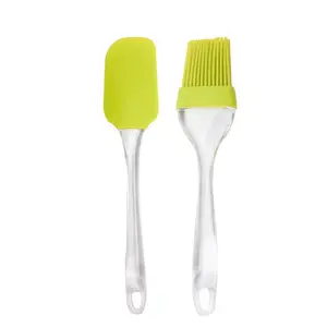 Ensemble de 2 spatules en Silicone pour glaçage, 8.4 pouces, résistants à la chaleur, antiadhésives, 2 pièces avec Blush, portable
