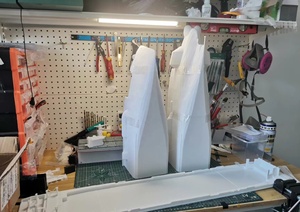 3 डी मुद्रित किट 1/144 एस्कॉर्ट विमान वाहक पोत वाहक सीवे (पूर्ण पतवार) - Product Image 5