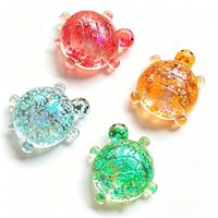 Jouet sensoriel anti-stress en TPR souple, en forme de tortue, à rebond lent, rempli de paillettes, pour enfants de 5 à 7 ans et adultes, vente en gros