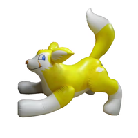 Noval Desgin PVC Jaune Imprimer Gonflable Chien Animal Poupée Sexy, vinyle Gonflable Animal Fille Poupée avec Sph
