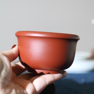 Petit pot à bonsaï Zisha fait main, petit pot à fleurs en argile pour plantes d'intérieur - Product Image 4