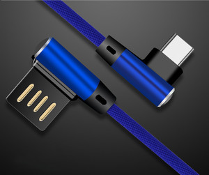 de aleación de aluminio Durable en forma de L 90 grados de ángulo recto de Usb <span class=keywords><strong>2</strong></span>,0 de carga <span class=keywords><strong>Cable</strong></span> de tipo C - Product Image 2