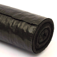 Toile de paillage tissée en PP anti-mauvaises herbes, tapis de contrôle paysager OEM écologique pour cerisiers
