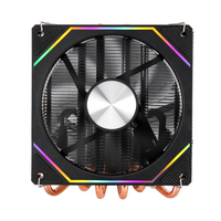 QiuzAim 12ème génération prisme CPU ventilateur de refroidissement B85 pression vers le bas Six tubes en cuivre 4 broches 120m silencieux LGA1700 refroidi par air 1366