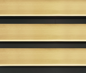 Panneaux en lattes de bois avec accents métalliques (or/laiton) - Product Image 6