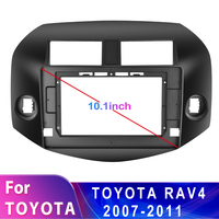 Podofo 10,1 "2 Din Car Stereo Radio Frame Car Fascia Panel Head Unit Trim para Toyota RAV4 2007 2008 2009 2010 2011