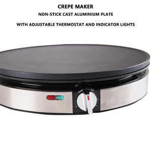 Machine à crêpes électrique automatique avec plaque de <span class=keywords><strong>30</strong></span> <span class=keywords><strong>cm</strong></span>, puissance 1000W/1300W/1400W pour crêpes, tortillas, blintzes et pancakes - Product Image 3