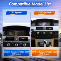 Écran tactile de voiture sans fil Apple Carplay 4 en 1 avec système Linux pour BMW Série 5 E60 2005-2011 CIC CCC