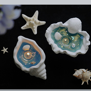 Vela Aromática Personalizable con Logotipo, Diseño de Estrella de Mar y Concha, Hecha a Mano, Vela de Gel Creativa - Product Image 5