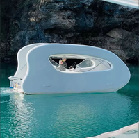 JOOLOOG High Duty Commercial PVC Petit Yacht Solaire Gonflable Bateau Catamaran Électrique avec Moteur Électrique