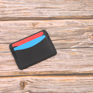 RFID blocco PU porta carta in pelle sottile portafoglio minimo per uso quotidiano OEM accettato - Product Image 6